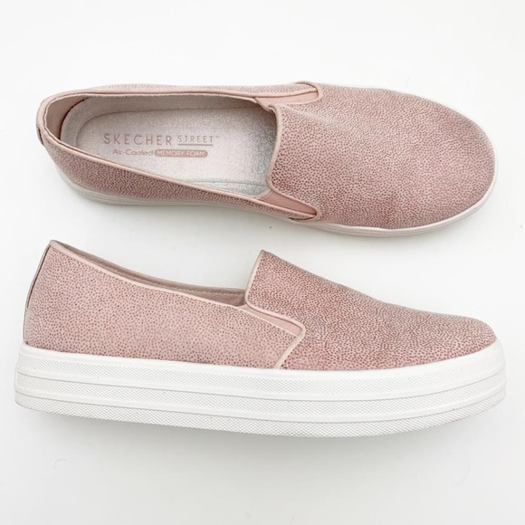 skechers sparkle slip on shoes